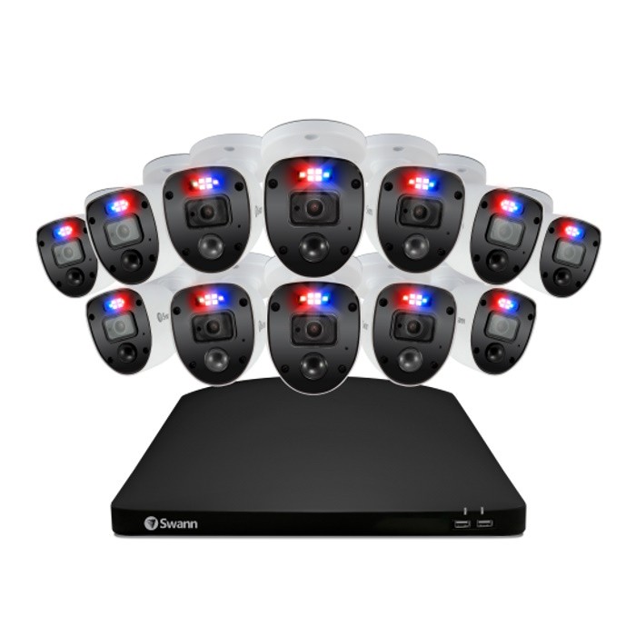 Swann 12 Cameras 16 Channels 1080p Full HD DVR Security System SWDVK-16468012SL