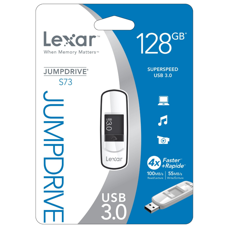 Lexar Jumpdrive/ Flash Drive S73 128GB USB 3.0