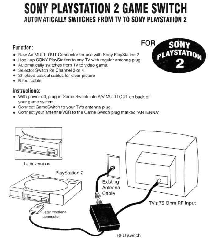 sony-playstation2 Game Switch