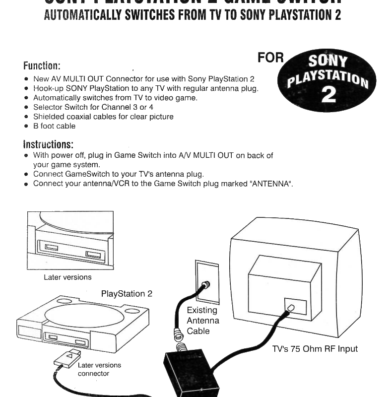 sony-playstation2 Game Switch