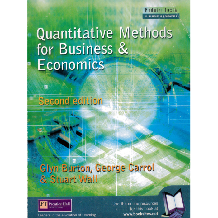 Quantitative Methods for Business and Economics