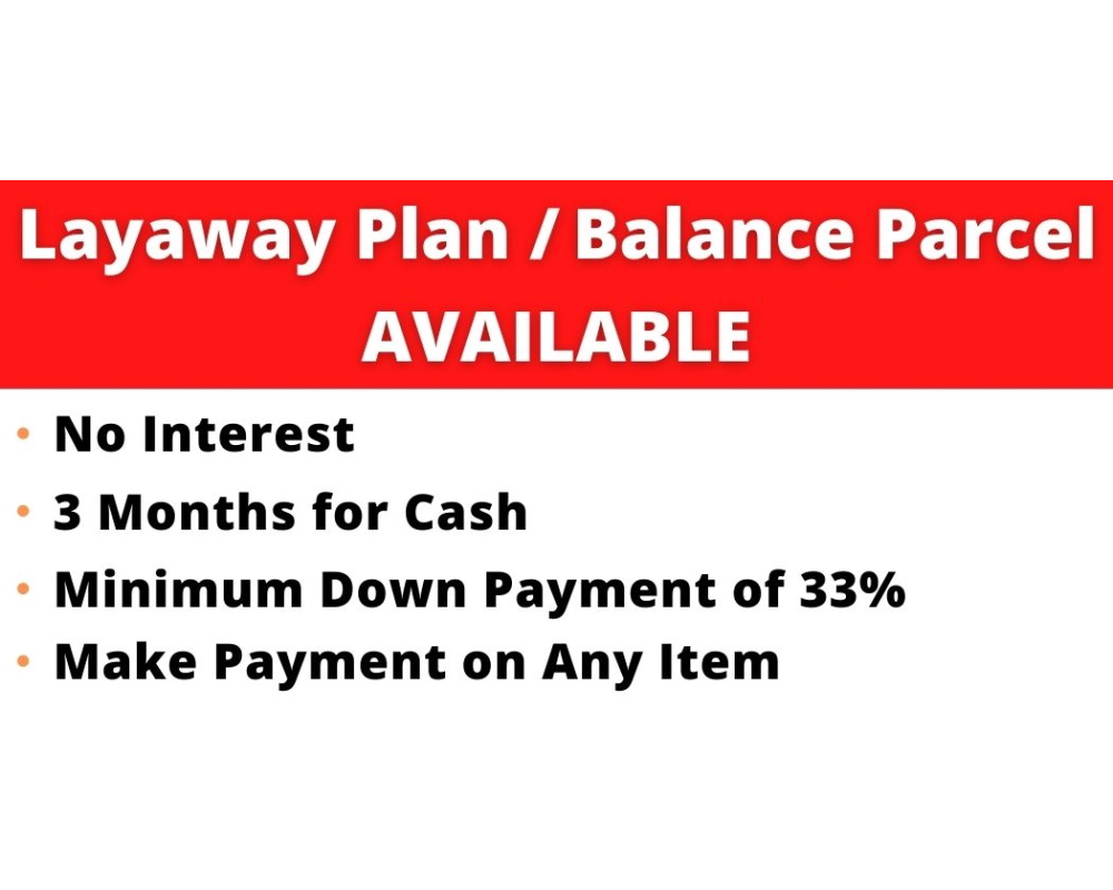 Layaway Plan balance parcel benefits