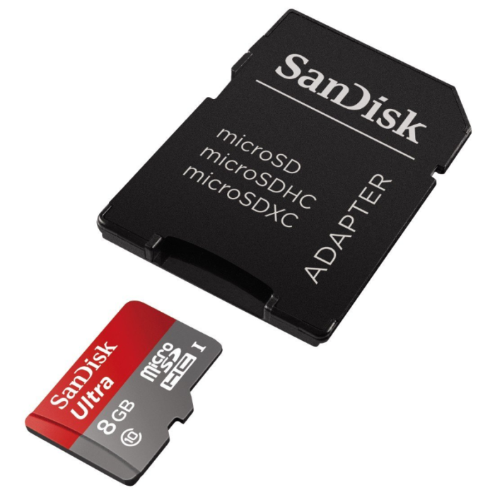 SanDisk SD micro card 8GB class10 with SD adapter