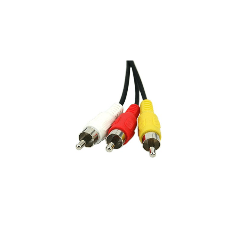 usb male to rca male yellow white red cable