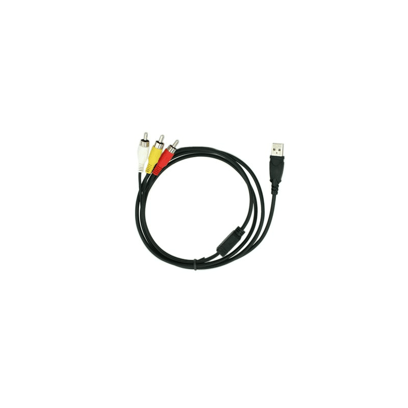 usb male to rca male yellow white red cableusb male to rca male yellow white red cable