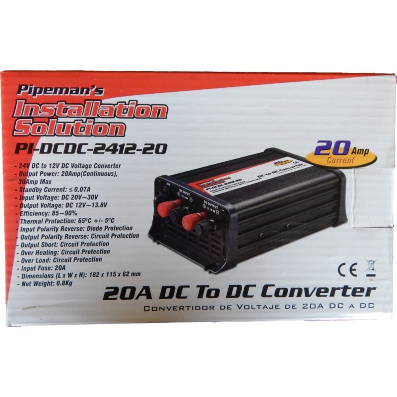 24v to 12v dc to dc converter pipeman installation solution