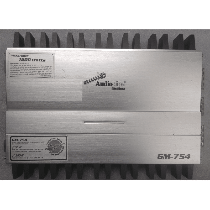 Audiopipe GM-754 4Channel Car Audio Amplifier