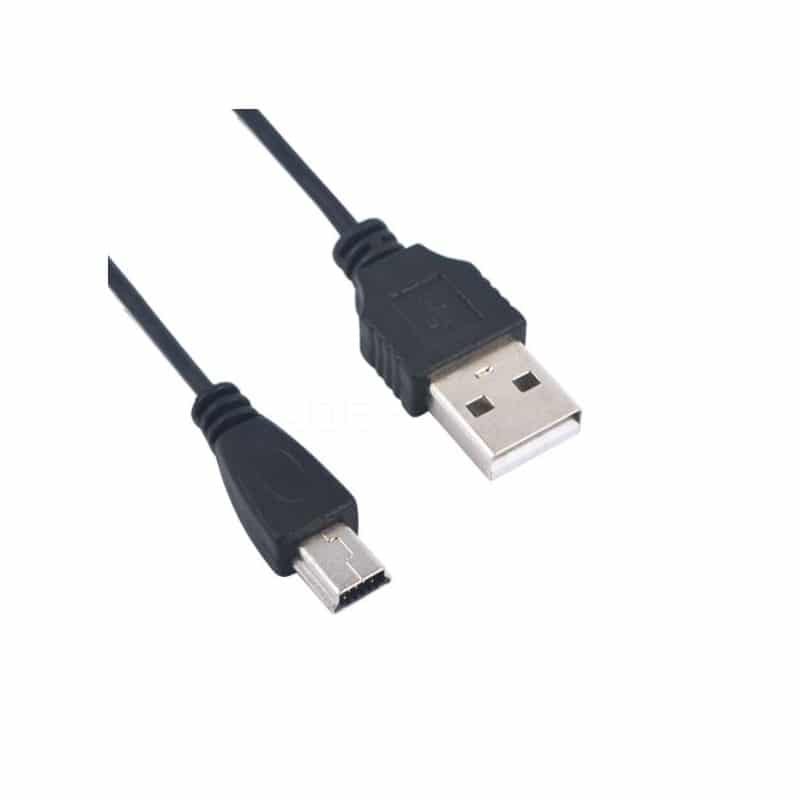 USB Type-A Male To Mini 5 Pin Data Charging Cable Cord