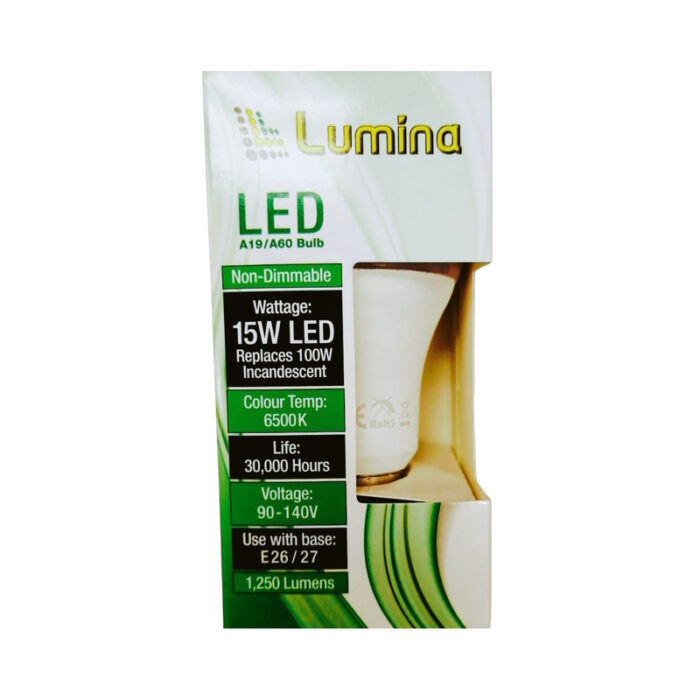 15W LED Bulb Replaces 100W Incandescent - 1250 Lumens