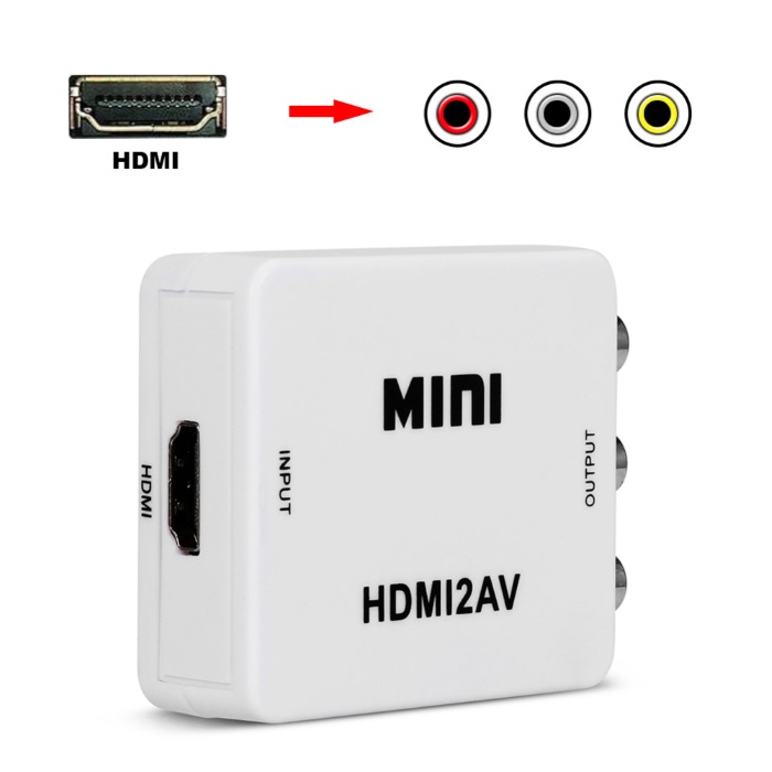 HDMI To RCA AV Converter Adapter Box HDMI2AV