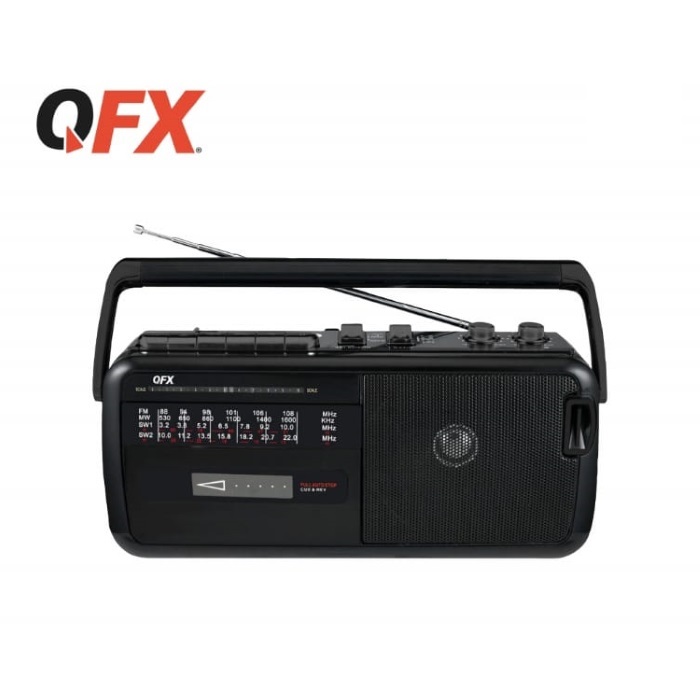 QFX J19 AM FM SW Radio Cassette USB SD portable player