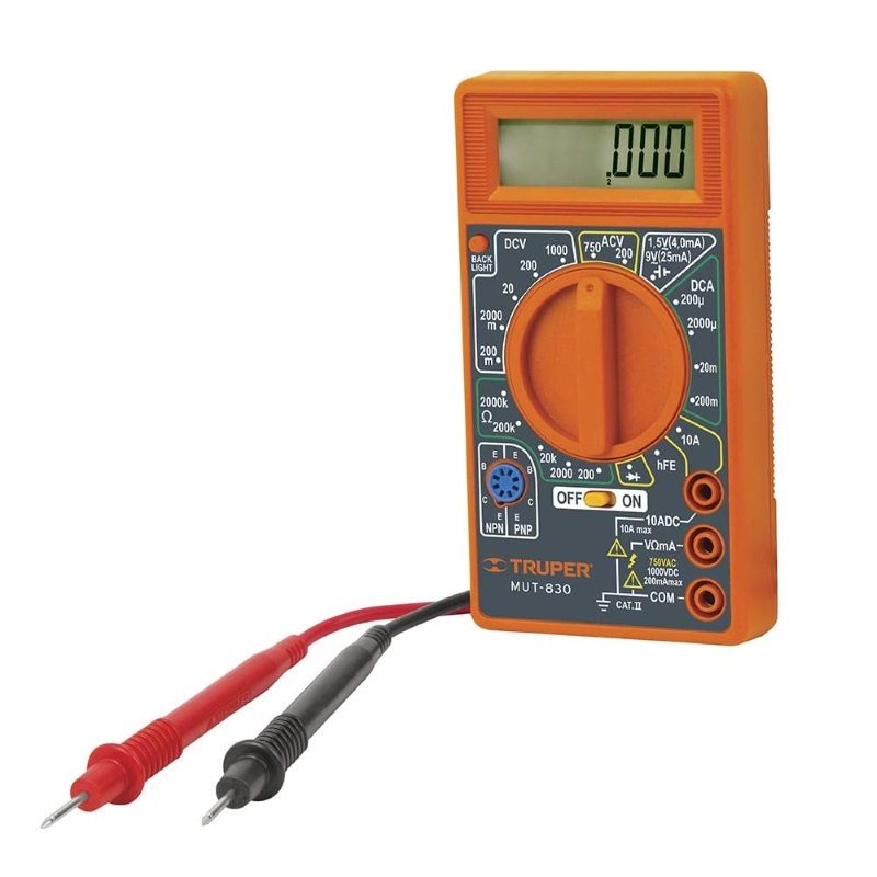 TRUPER MUT-830 Light-Duty Digital Multimeter