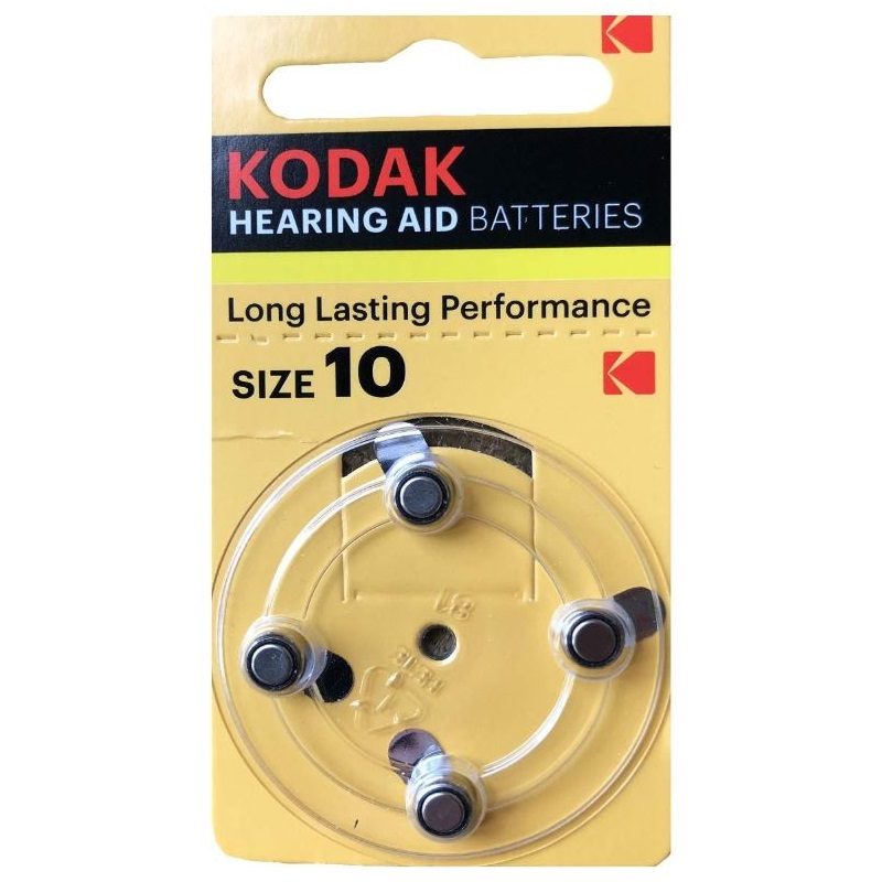 hearing aid battery size 10 PR70, K10ZA