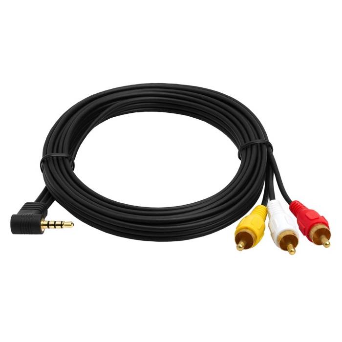 3.5mm to 3 RCA Camcorder Video Audio Cable - 6 ft