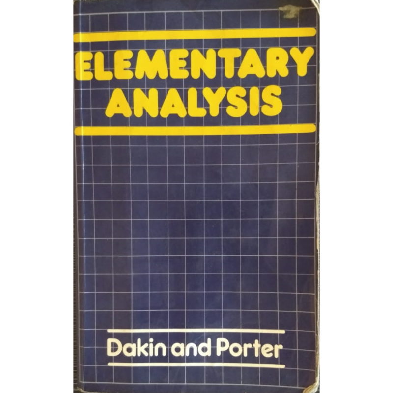 Elementary Analysis textbook