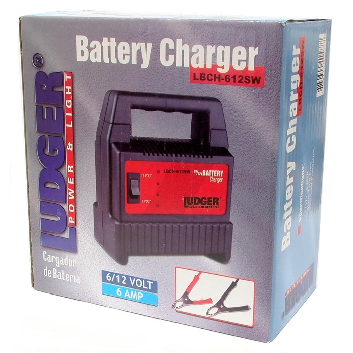 Ludger LBCH-612SW battery charger 6V 12V packaging