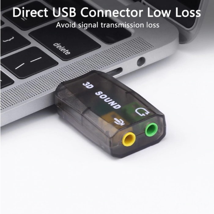 usb sound card headphone and mic