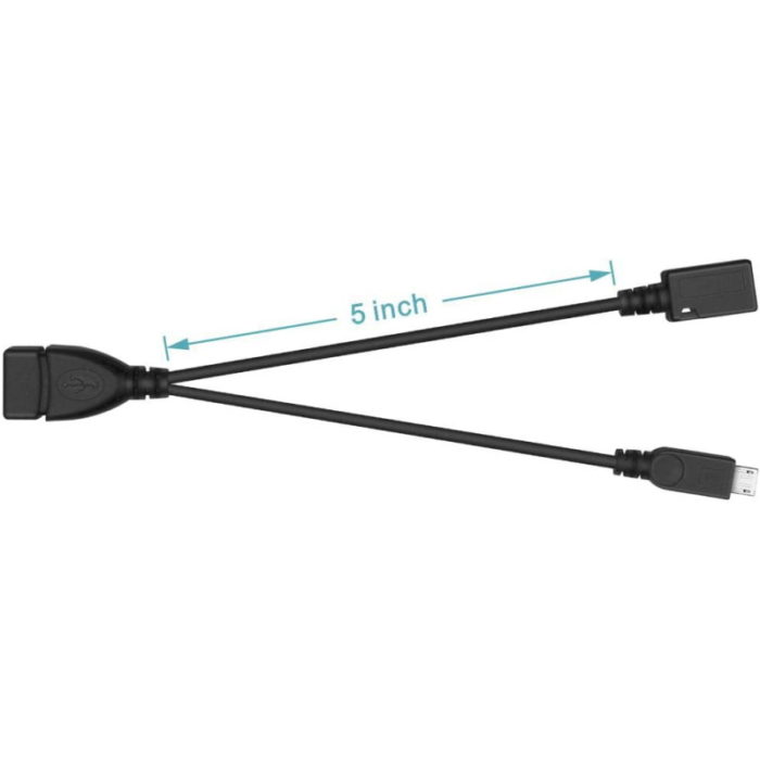 Micro USB OTG Cable with USB Power for Fire Stick