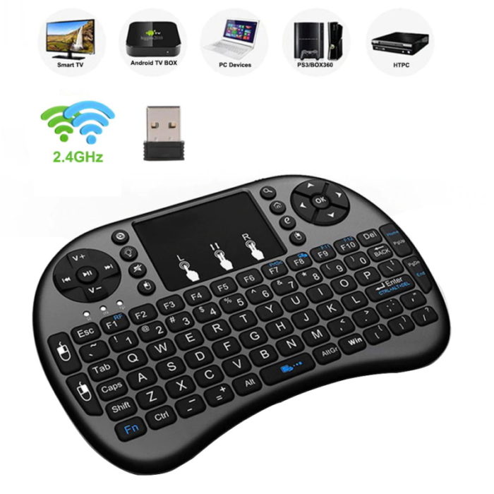 Wireless Mini Keyboard Air Mouse i8 backlit