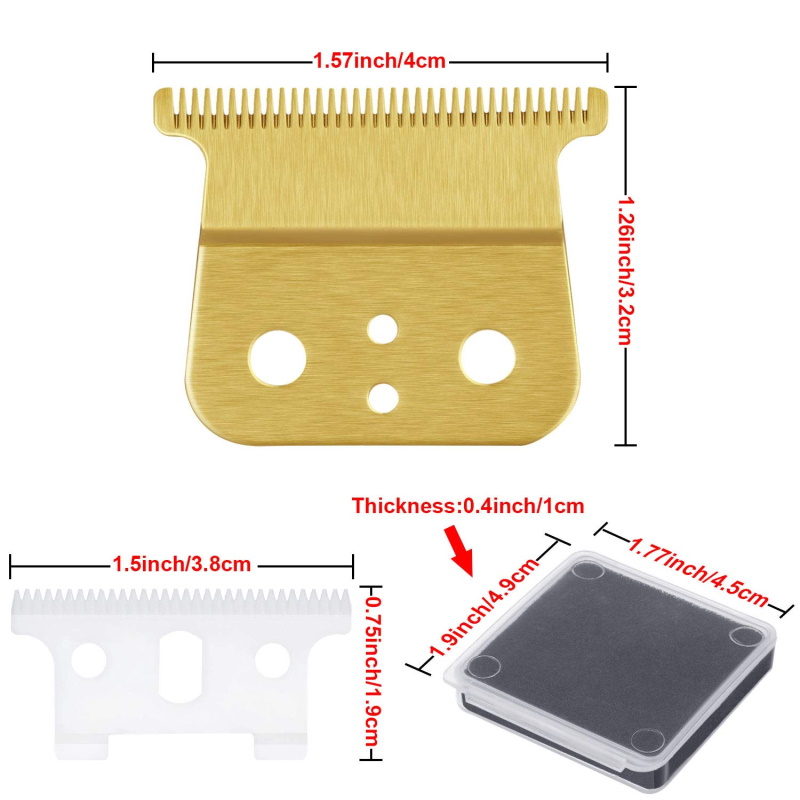 T outliner replacement hair trimmer clipper blades for Andis T outliner, Andis gtx