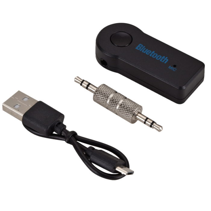Bluetooth 3.5mm AUX Audio Stereo Music Home Car Receiver Adapter