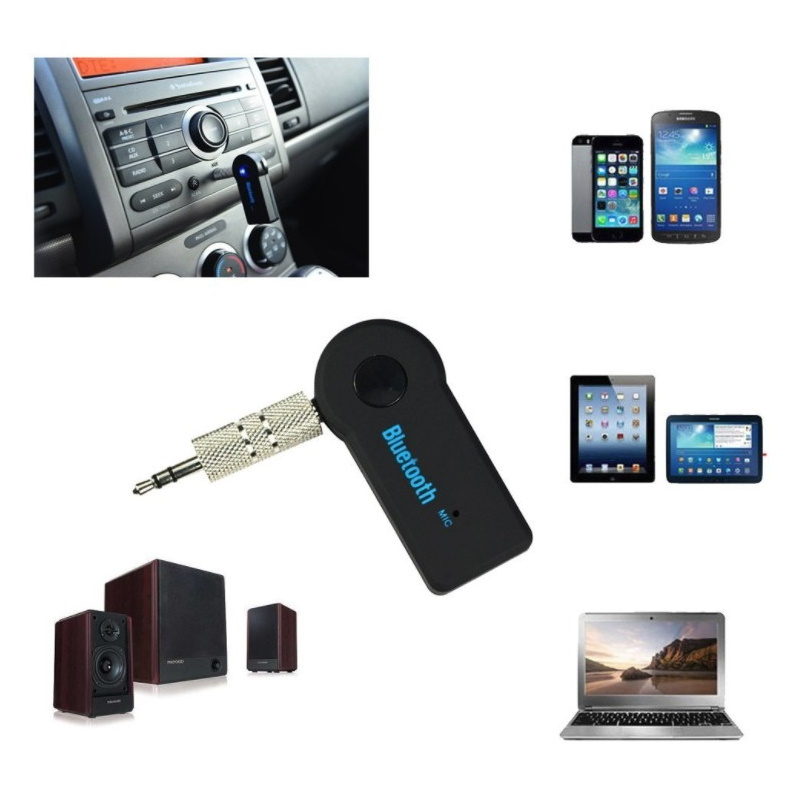 Bluetooth 3.5mm AUX Audio Stereo Music Home Car Receiver Adapter