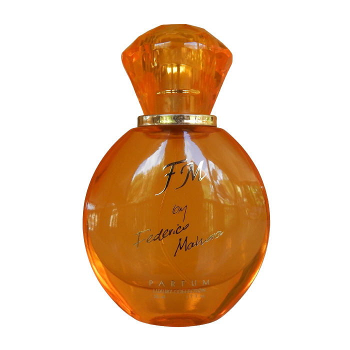 FM perfume gold bottle luxury collection with cover