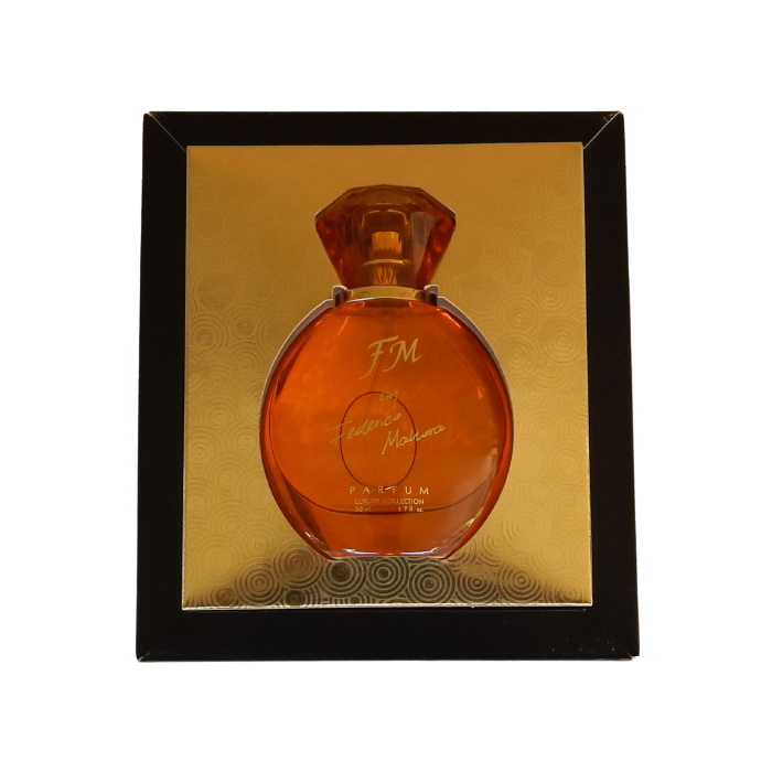 FM perfume gold bottle luxury collection