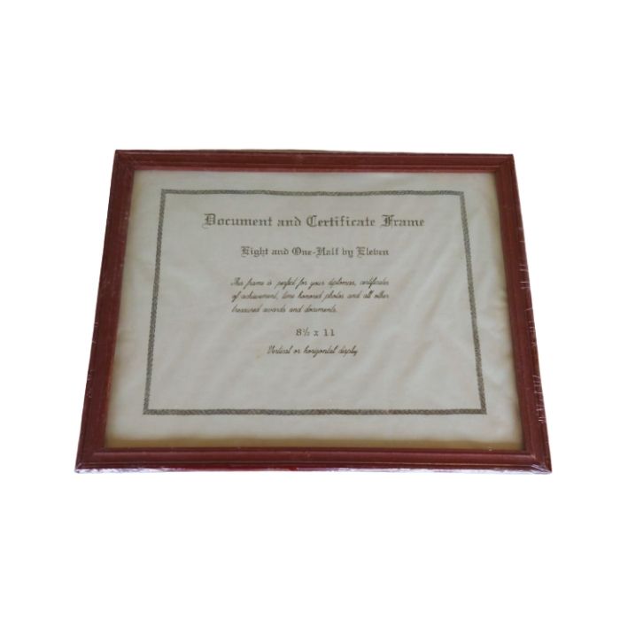 certificate frame or document 8 1/2" x 11"