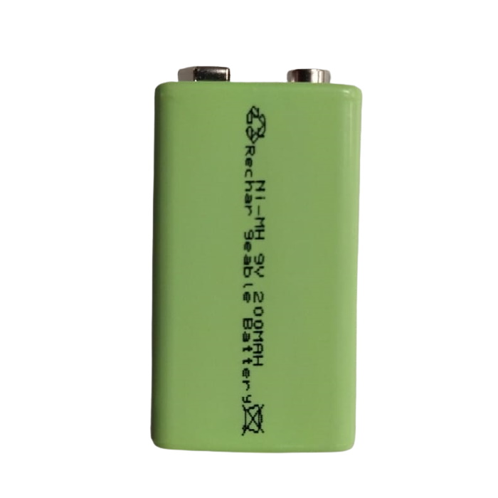 9v rechargeable battery 200mah nimh