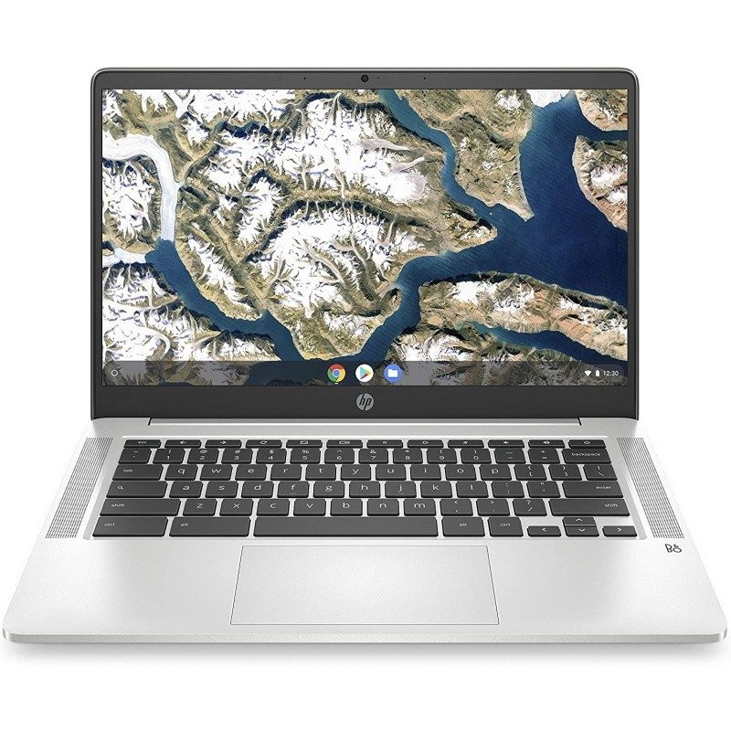 HP Chromebook 14-inch HD Laptop, Intel Celeron N4000, 4 GB RAM, 32 GB eMMC, Chrome 14a-na0010nr, Mineral Silver