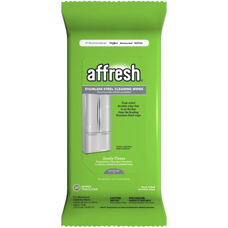 affresh machine stainless steel cleaning wipes pack