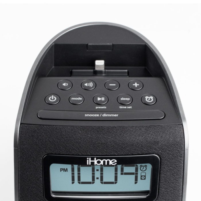 iHome iPL22 Stereo FM Clock Radio with iPhone Lightning Dock