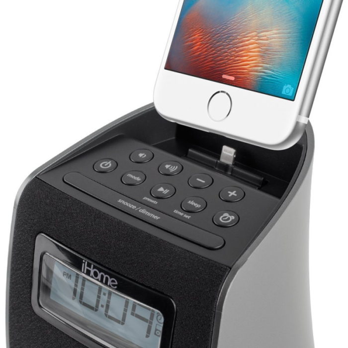 iHome iPL22 Stereo FM Clock Radio with iPhone Lightning Dock