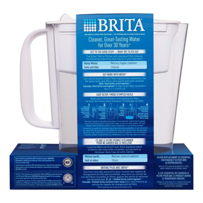 Brita Water Filter Pitcher Mug Jug