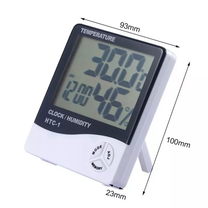 Digital Timer Thermometer Hygrometer Reading