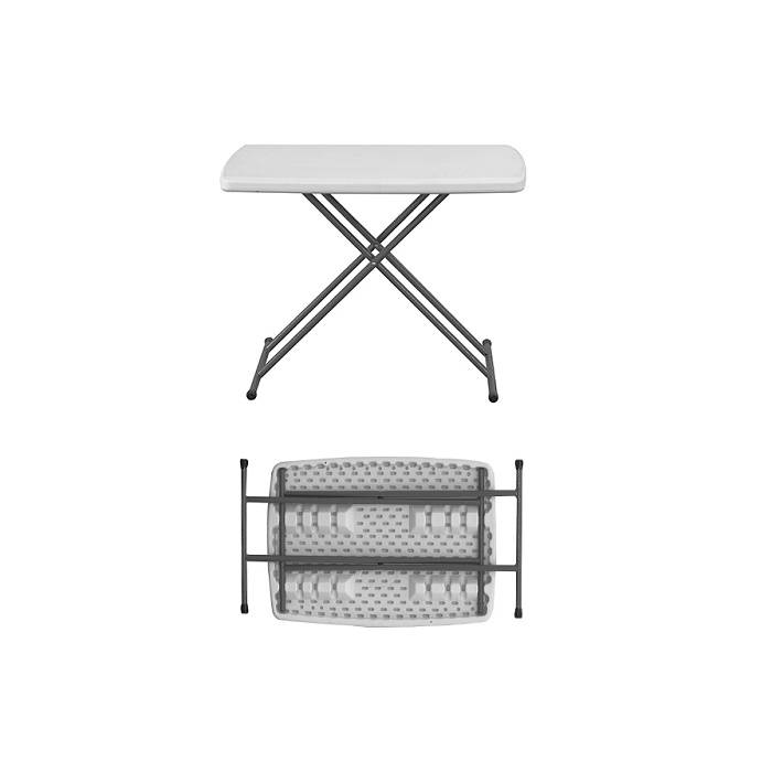 Height Adjustable Small Folding Table