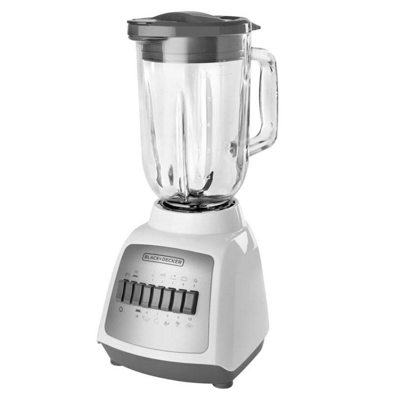 Black and Decker Blender Glass Jar 10 Speed DURAPRO BLBD210GW