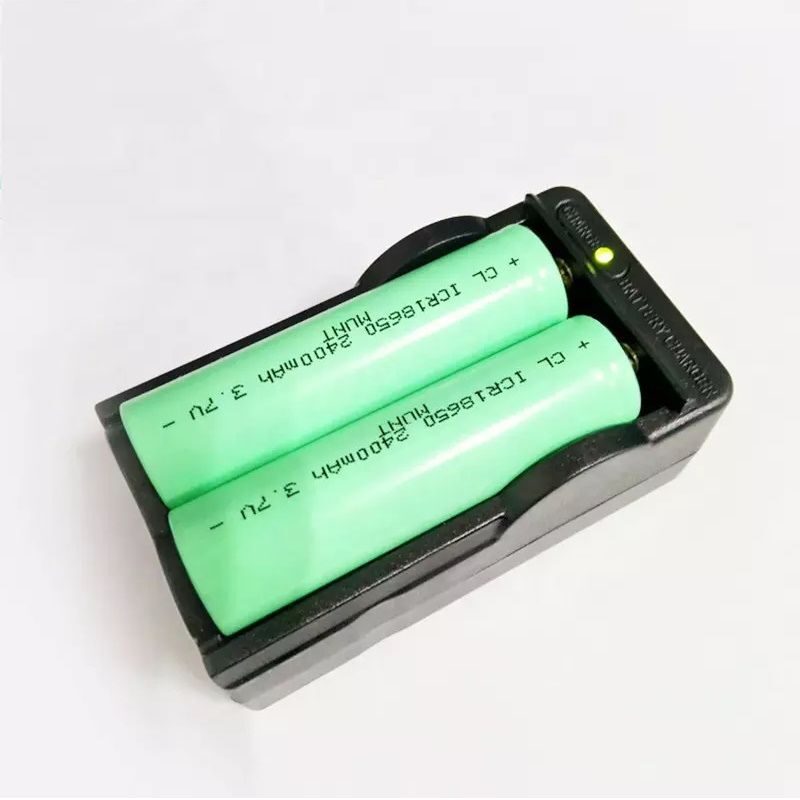 18650 battery and charger Lithium 18650 Battery Charger Double Slot 3.7V