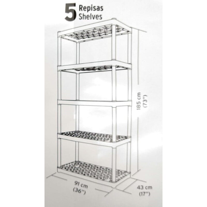 truper plastic shelving units, storage shelves