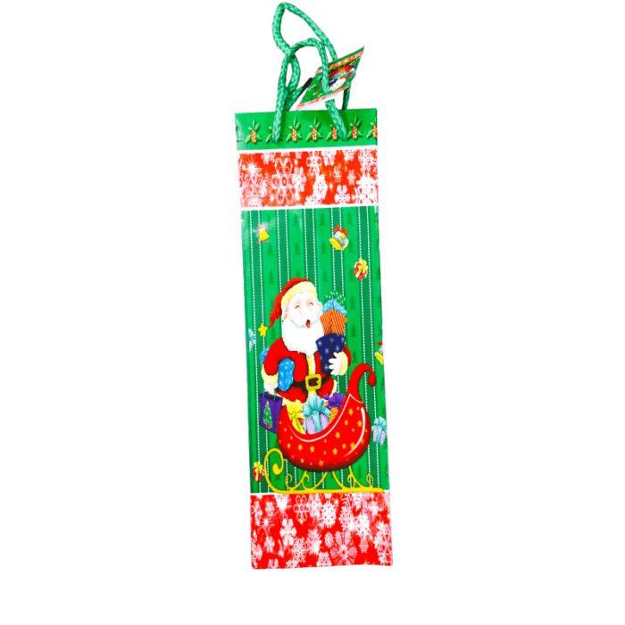 christmas wine gift bag