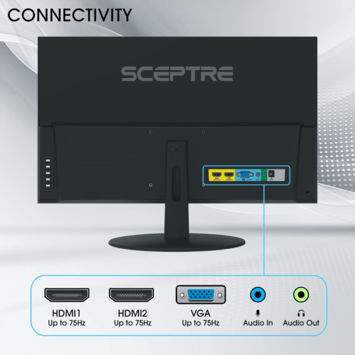 Sceptre IPS 24-Inch Business Computer Monitor 1080p 75Hz with HDMI VGA