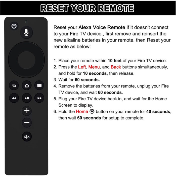 amazon fire stick remote 2nd reset your remote