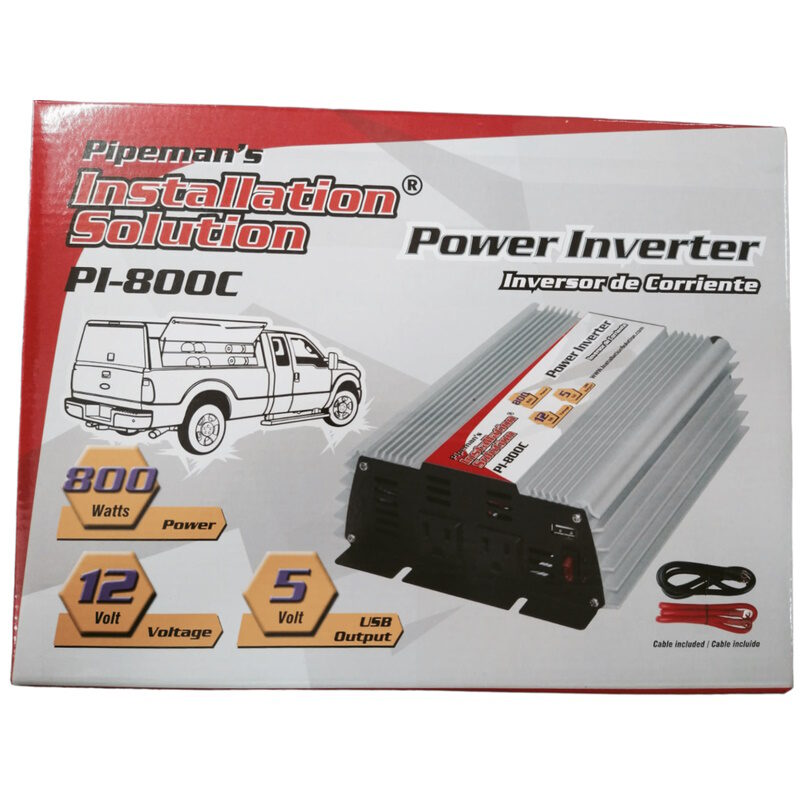 pipeman installation solution power inverter 800w 12v 5vport