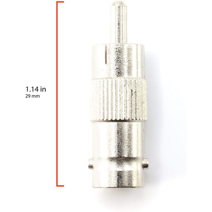 BNC Female to RCA Male Connector, Adapter, Coupler, and Converter