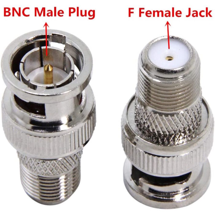 BNC to COAX Adapter F-Type Connector input and output