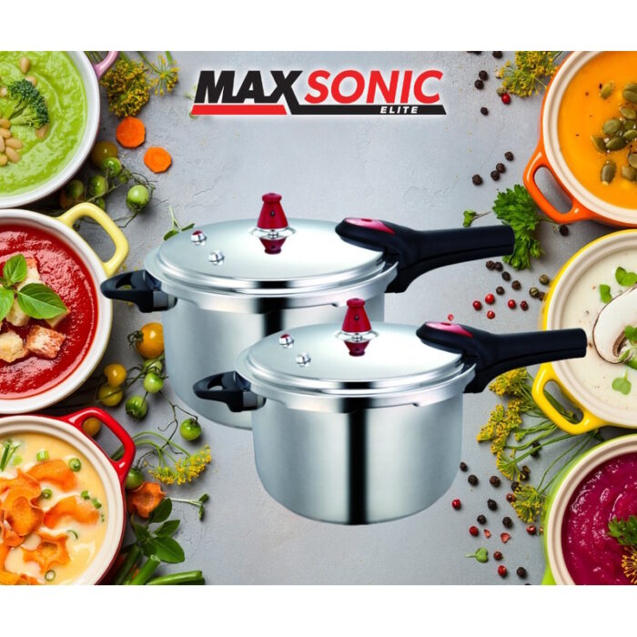 Maxsonic Stainless Steel Pressure Cooker 7L and 9L
