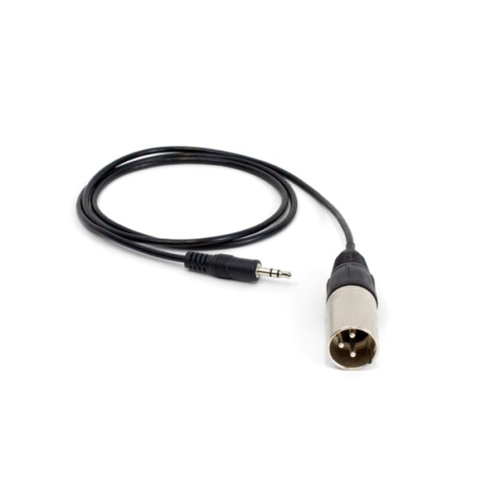 XLR male to 3.5mm stereo plug