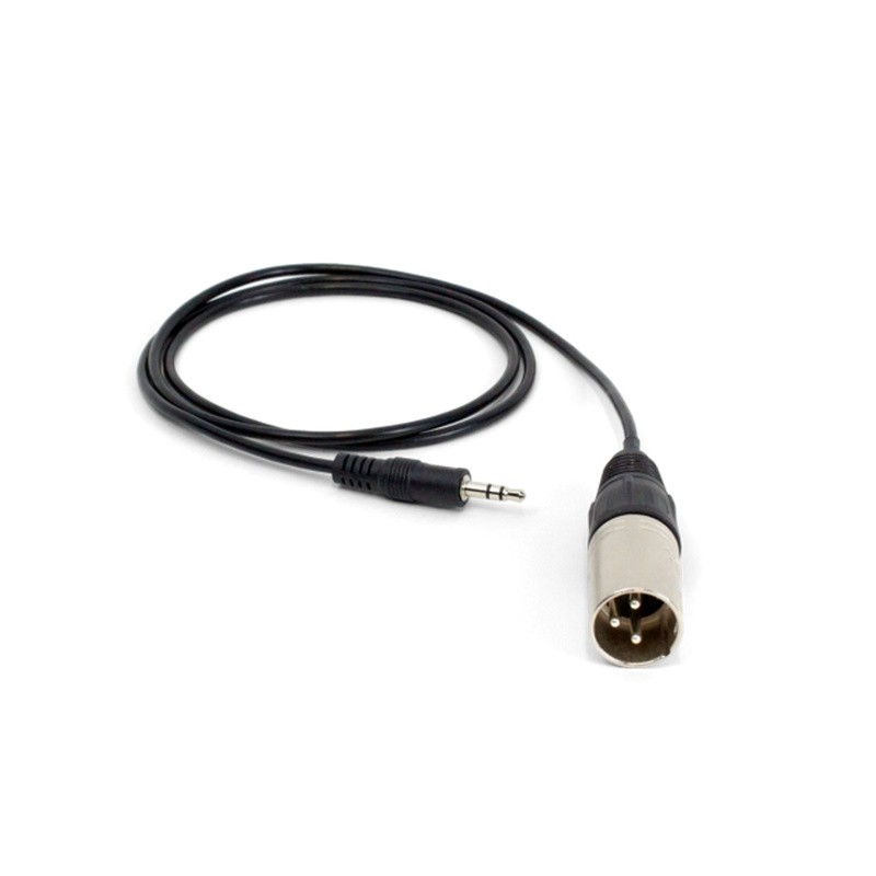 3.5 mm Mini Jack to 2x XLR male 3 pin adapter cable