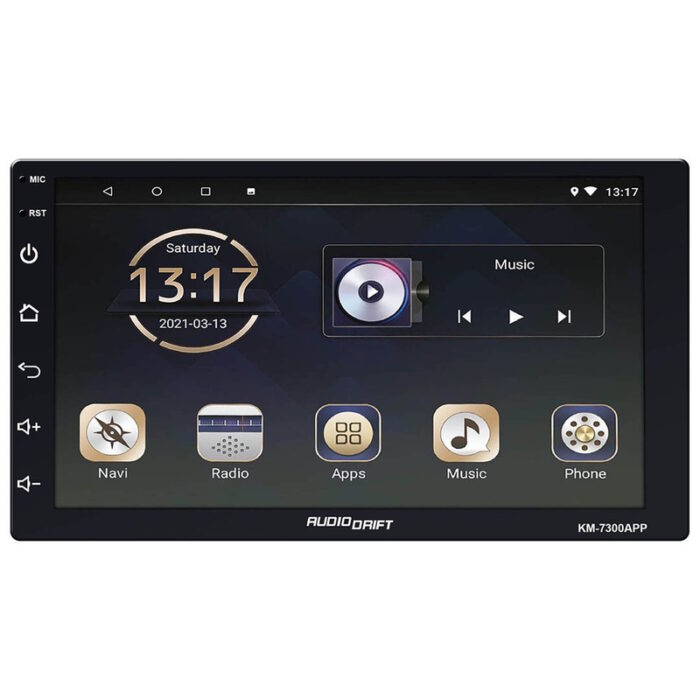 AudioDrift 7 inch Double Din Mechless Car Stereo Receiver